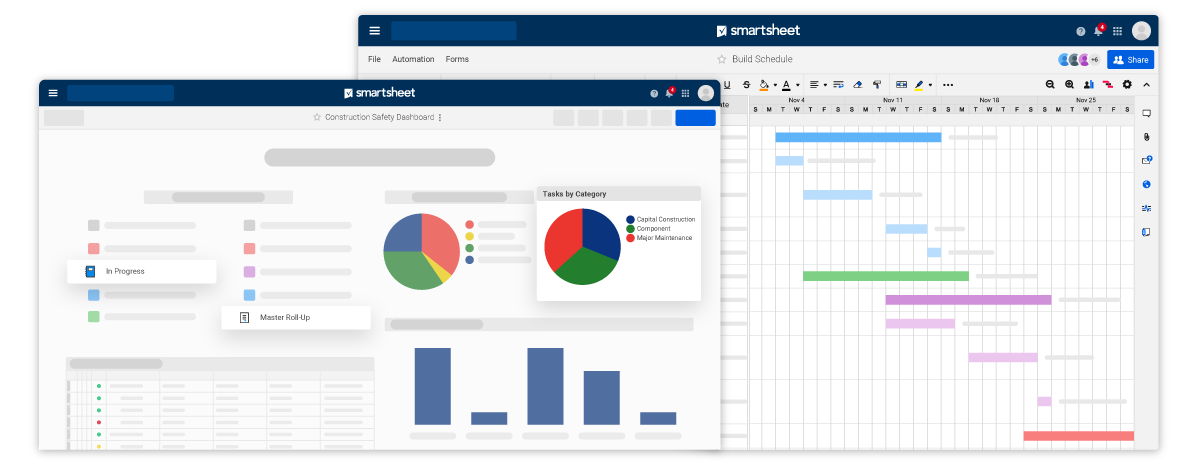 Construction Safety Dashboard and Build Schedule