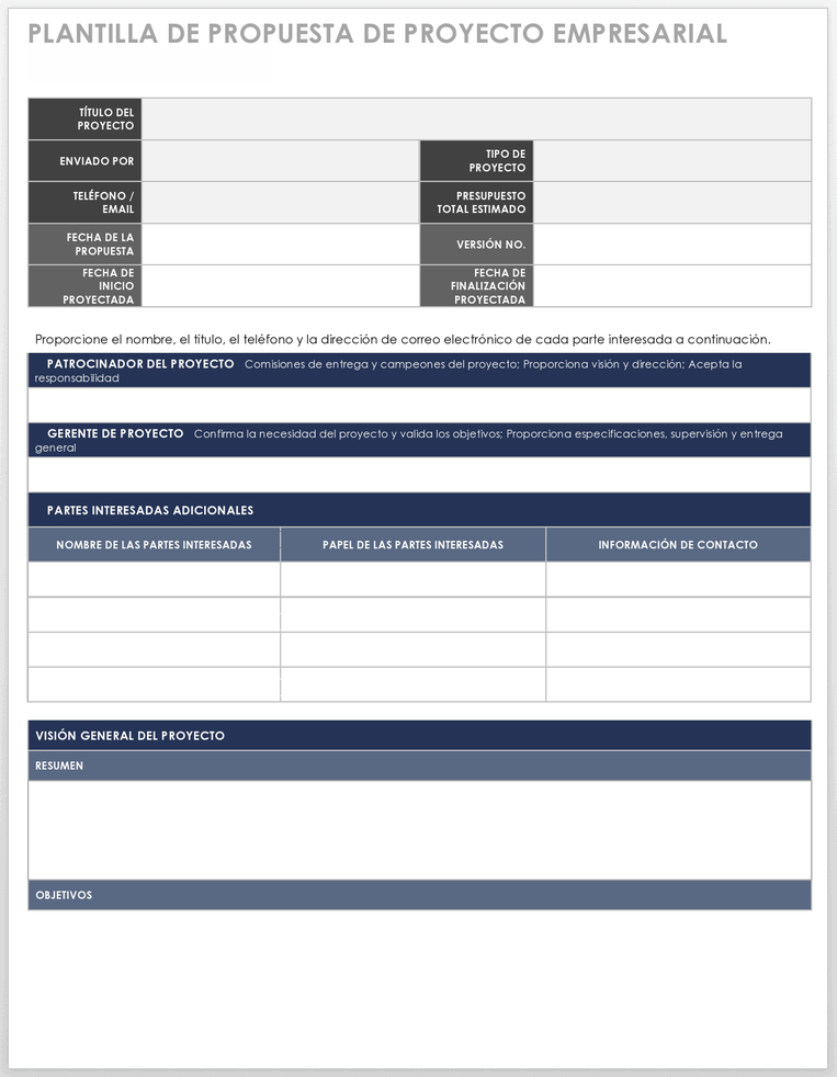 propuesta de Proyecto Empresarial