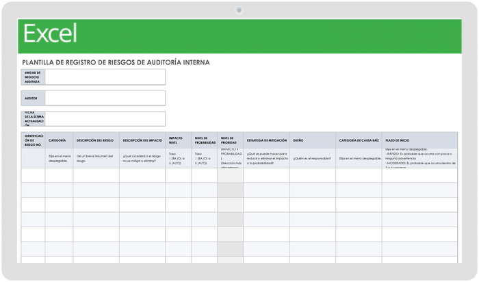 Registro de Riesgos de Auditoría Interna