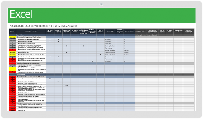 New Hire Checklist Template - ES