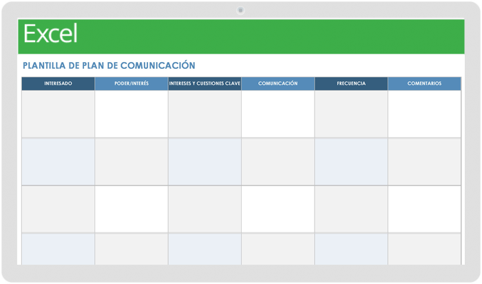 Plantilla de Plan de Comunicación Seis Sigma