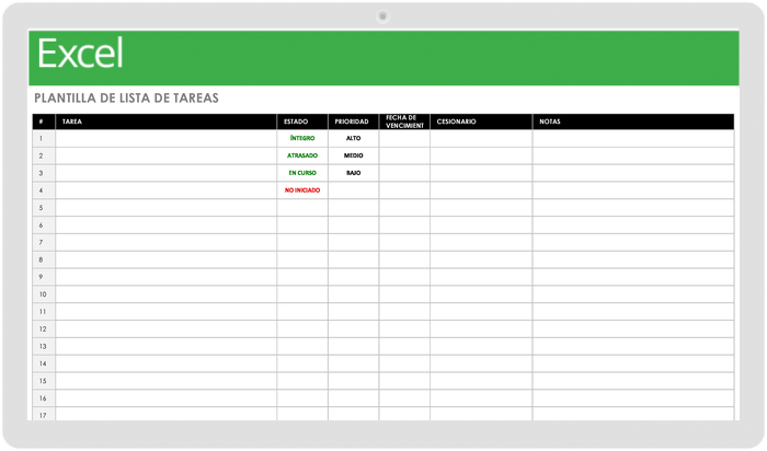 LISTA DE TAREAS