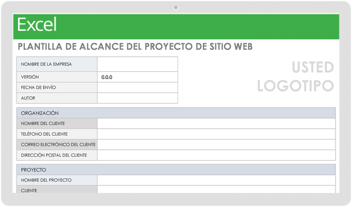  Plantilla de Alcance Del Proyecto de Sitio Web