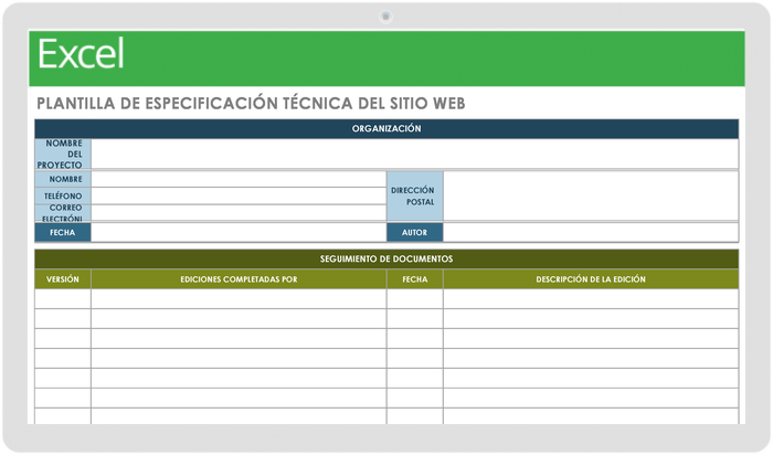 ESPECIFICACIONES TÉCNICAS DEL SITIO WEB